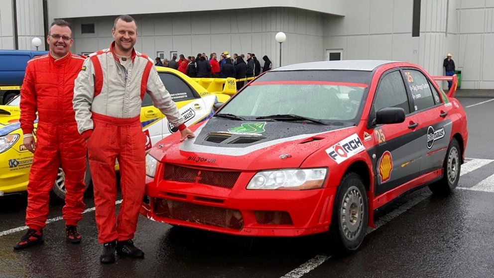 Sigurvegararnir Sigurður Bragi Guðmundsson og Aðalsteinn Símonarson