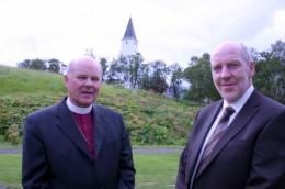 Jón A Baldvinsson og Steingrímur J Sigfússon Mynd: Jóhannes Tómasson