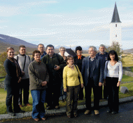 Háskólakennararnir í heimsókn sinni á Hólum. Mynd: Hólar.is 
