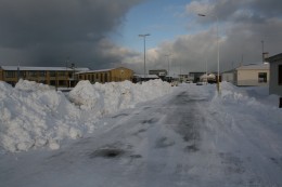 Snjómokstursfræðinguar eru sammála um að svona eigi ekki að skilja vð stéttina. 