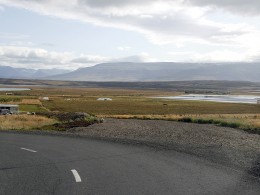 Kreppubraut séð að ofan úr Túnahverfinu.