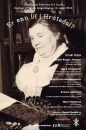 málþing um Guðrúnu frá Lundi veggspjald