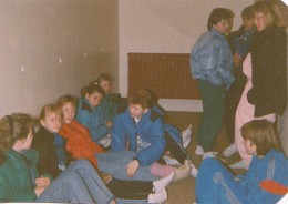 Árgangur 1974 í Hrafnagilsskóla var bæði hipp og kúl og klæddist gjanan Millet jafnt inni sem úti.