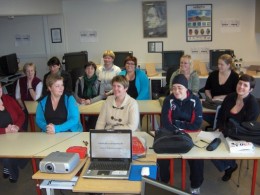 natturufraedikennarar Þátttakendur og leiðbeinandi. Ljósm: Guðjón Ólafsson