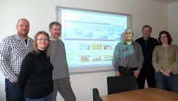 Við opnun síðunnar. Áskell Heiðar, Sigurlaug Konráðsdóttir, Jón Þór Bjarnason, Páll Dagbjartsson og Svanhildur Pálsdóttir.