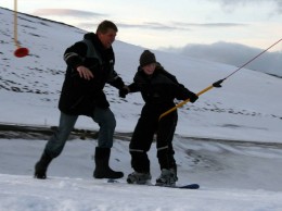 Viggó er afar hjálplegur við gesti sína