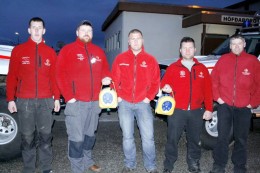 Stefán Valur Jonsson, Valdimar Pétursson, Björgvin Jónsson, Jón Einar Kjartansson og Þorsteinn Axelsson