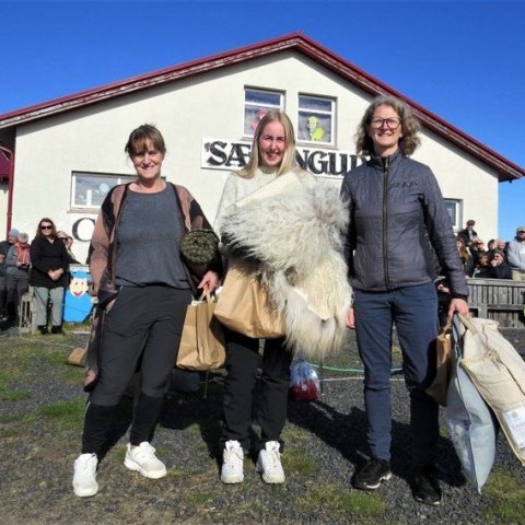 Bjarnheiður Fossdal, Katrín Jónasdóttir og Elín Þóra Stefánsdóttir.