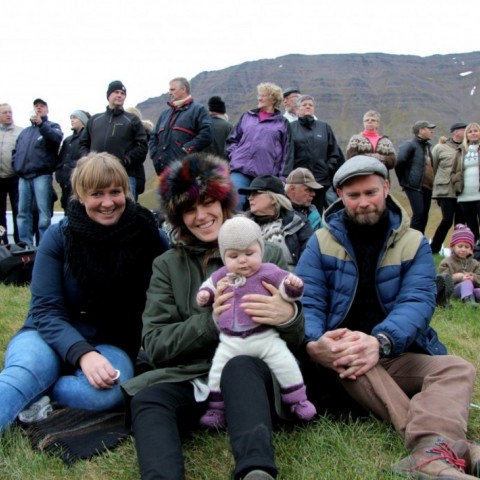 Frá kynningu landsmótssvæðis á Hólum í Hjaltadal. Ljósm./BÞ