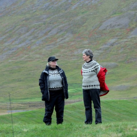 Frá kynningu landsmótssvæðis á Hólum í Hjaltadal. Ljósm./BÞ