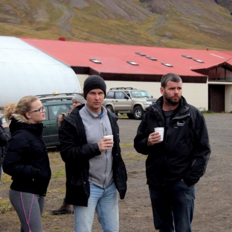 Frá kynningu landsmótssvæðis á Hólum í Hjaltadal. Ljósm./BÞ