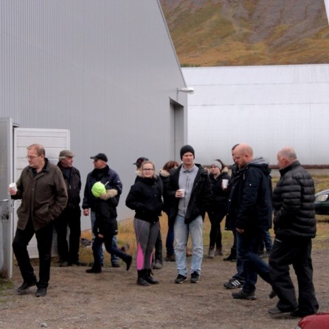 Frá kynningu landsmótssvæðis á Hólum í Hjaltadal. Ljósm./BÞ