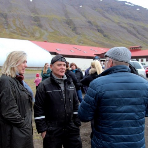 Frá kynningu landsmótssvæðis á Hólum í Hjaltadal. Ljósm./BÞ