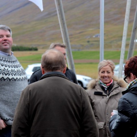 Frá kynningu landsmótssvæðis á Hólum í Hjaltadal. Ljósm./BÞ