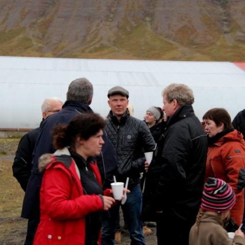 Frá kynningu landsmótssvæðis á Hólum í Hjaltadal. Ljósm./BÞ
