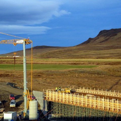 17. nóvember. Skagaströndin og Núpar í haustblíðu. Það vetraði seint.