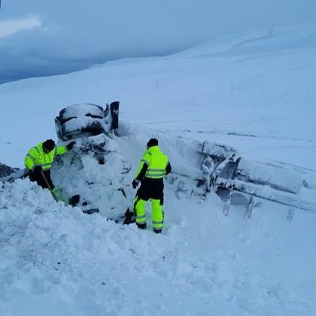 Verðmætabjörgun á Þverárfjallsvegi.