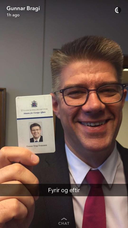 Gunnar Bragi Sveinsson hefur gegnt embætti utanríkisráðherra frá árinu 2013, tekur nú við sjávarútvegs- og landbúnaðarráðherrastólnum. Mynd/fengin af FB-síðu Gunnars Braga.