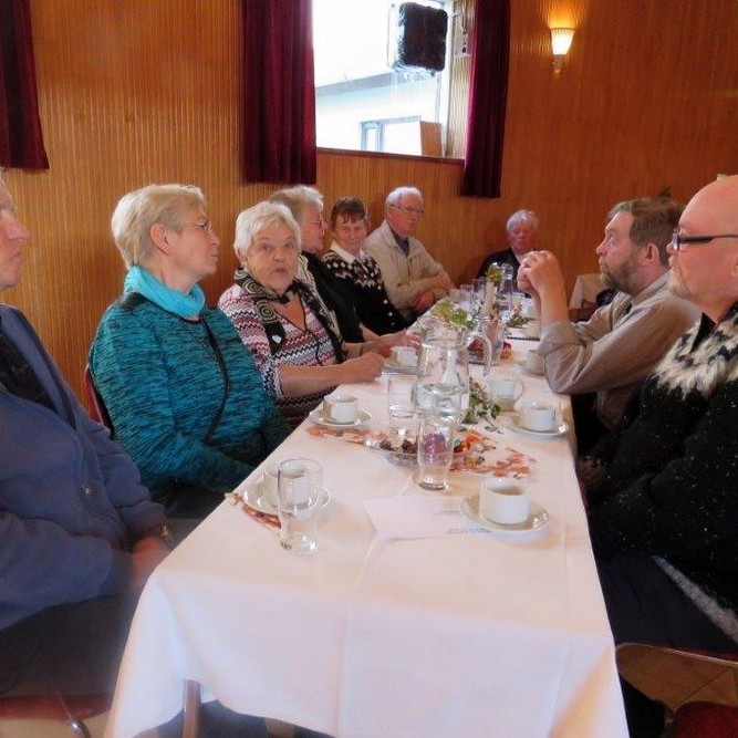 Frá haustfagnaði eldri borgara í Húnaþingi vestra sem haldinn var í Víðihlíð í gær. Myndir: Anna Scheving.