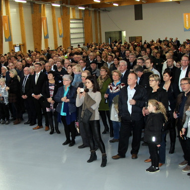 Fjöldi við opnun próteinverksmiðju á Króknum - Myndir