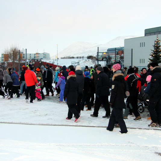 Frá Gamlársdagshlaupi á síðasta ári. Mynd: KSE.