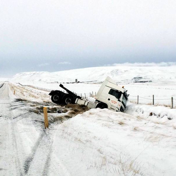Vegirnir eru varasamir þessa dagana. Mynd: Berglind Þorsteinsdóttir