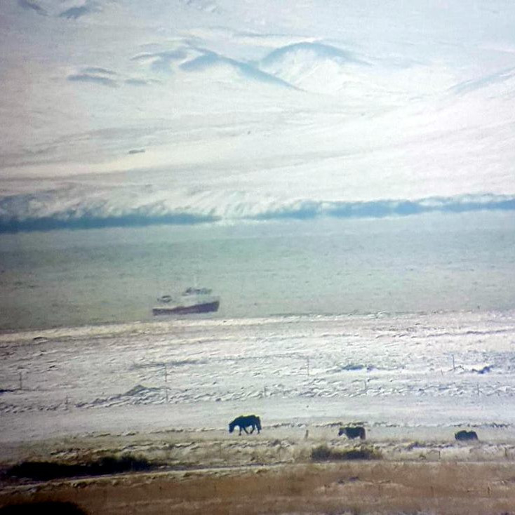 Mynd: Dragnótabátur að veiðum í Skagafirði. Mynd: Elvar Már Jóhannsson.