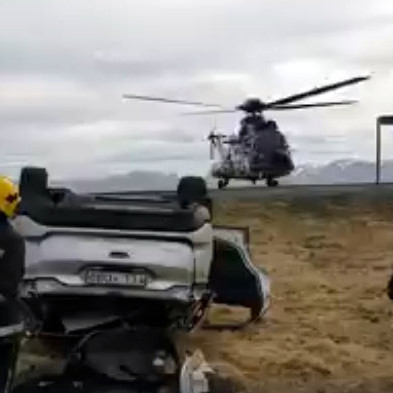 Af vettvangi. Skjámynd af vídeói HBE.