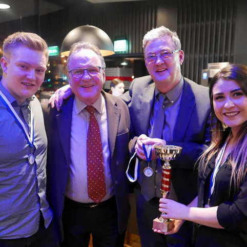 F.v. Kristinn Gísli Jónsson, Guðmundur Guðmundsson, Ragnar Wessman og Ásdís Björgvinsdóttir.
Mynd: Ólafur Jónsson