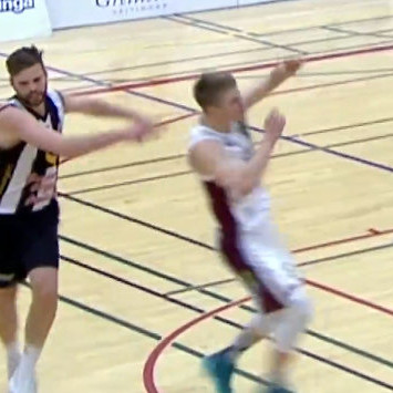 Brynjar Þór og Björgvin Hafþór. Skjámynd af myndbandi Körfuboltakvölds Stöðvar 2.