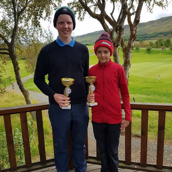 Mynd: Hákon Ingi og Anna Karen Norðurlandsmeistarar 2017. Mynd: GSS.