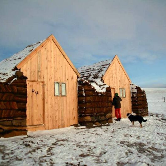 Gömlu torfhúsin á Lýtingsstöðum. Aðsend mynd.