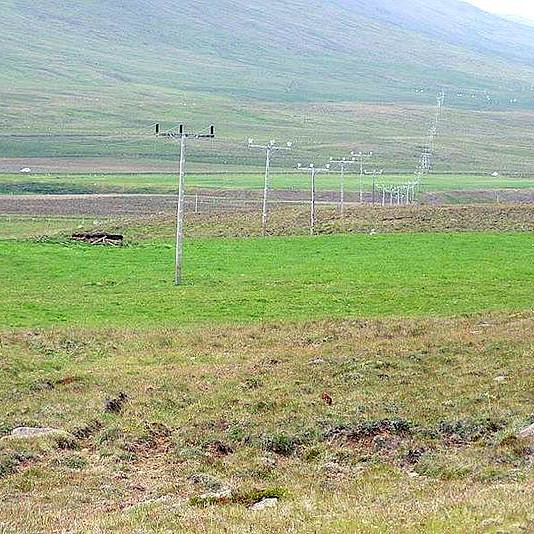 Mynd: Sauðárkrókslína 1. Mynd: Landsnet.is