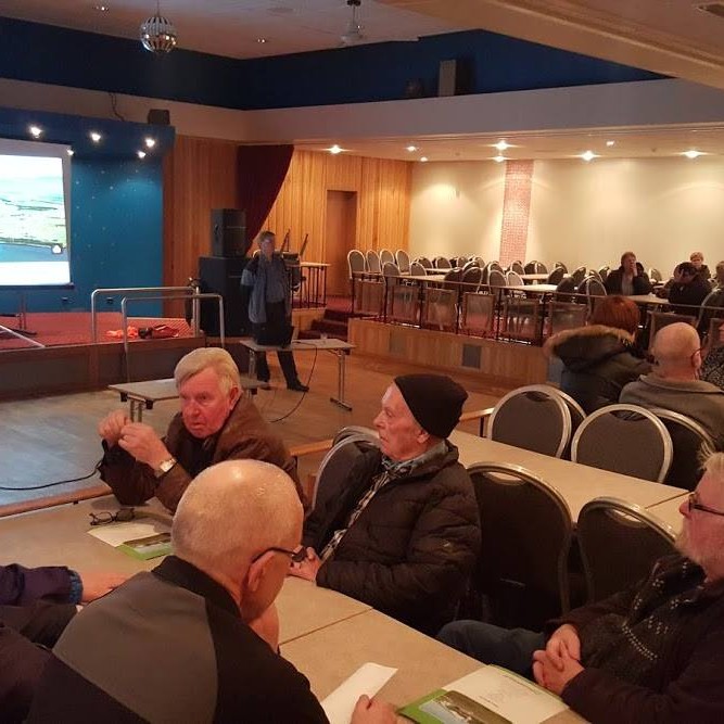 Ánægja var með íbúafundinn á Blönduósi. Mynd/Fb-síða Blönduósbæjar.