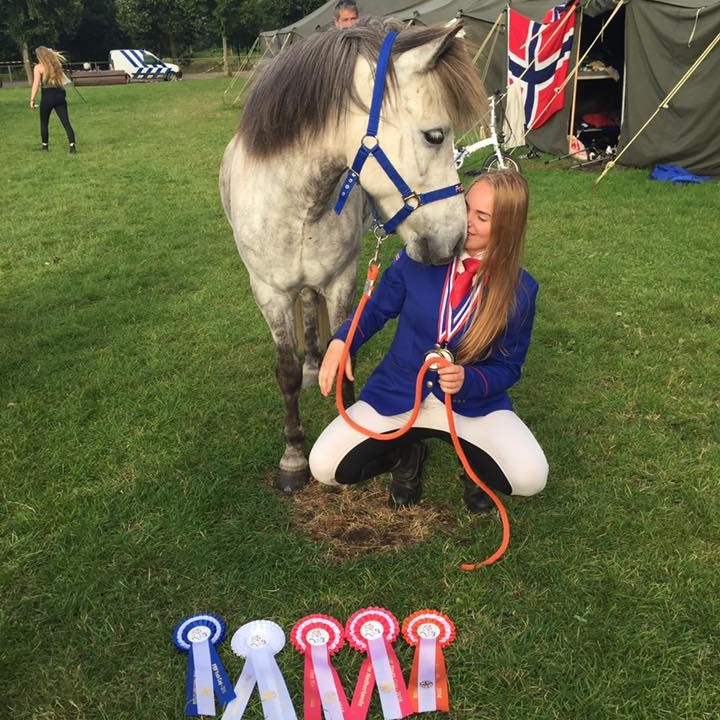 Viktoría Eik, stolt í mótslok/Mynd: Af Facebooksíðu Viktoríu Eikar, með góðfúslegu leyfi