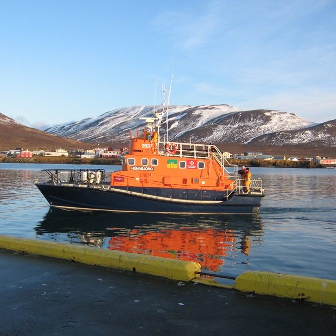 Húnabjörg, björgunarskip Landsbjargar á Skagaströnd.