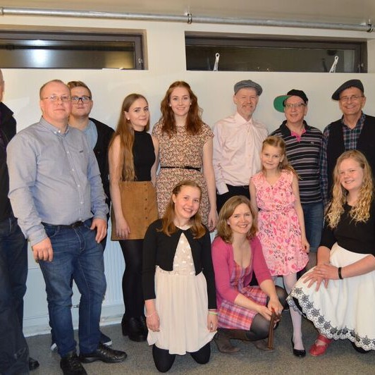 Tónlistarfólkið sem stóð að dagskránni Frá Ara til Alladin í Miðgarði sl. sunnudag.