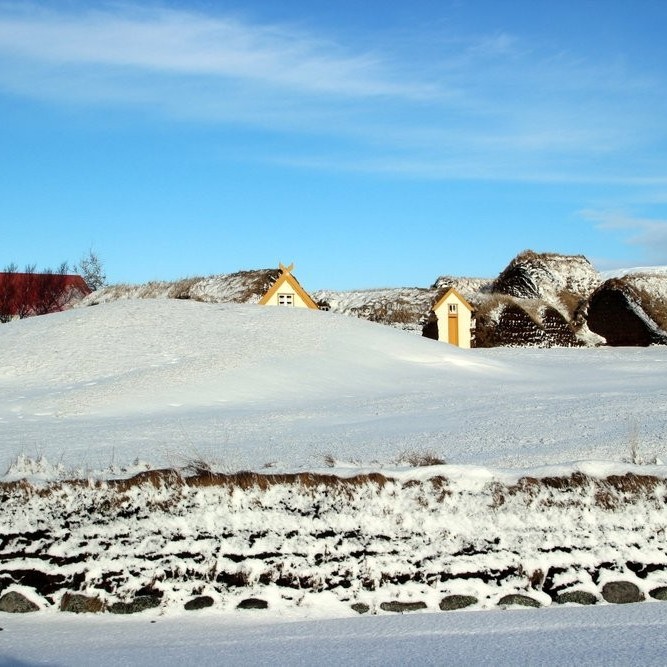 Glaumbær í Skagafirði. Mynd: KSE.