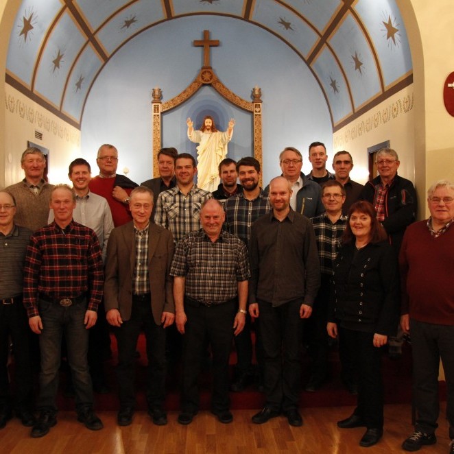 Karlakórinn Lóuþrælar halda tvo jólatónleika í aðventunni 2015. Ljósm./BÞ