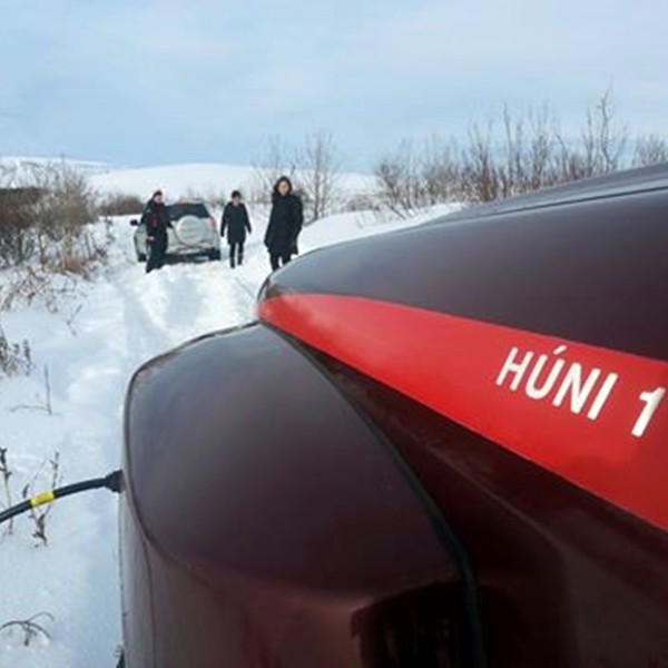 Björgunarsveitina Húnar fór í vikunni sem leið í þrjú útköll til að aðstoða ferðamenn sem lent höfðu í vandræðum. Mynd: fésbókarsíðu Húna.