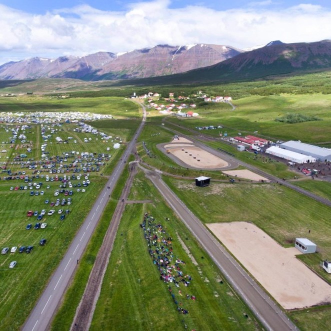 Séð yfir Landsmótssvæðið/Mynd: PIB