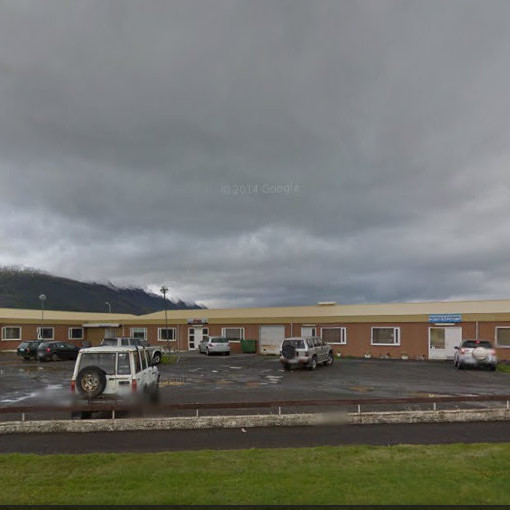 Húsnæðið sem um ræðir er lengst til vinstri í húsinu, þar sem áður var Tónlistarskóli Skagafjarðar.