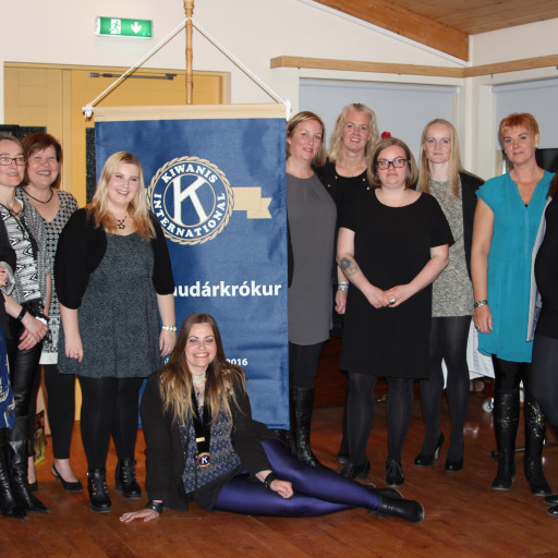 Frá vígsluathöfn Kiwanisklúbbsins Freyju í Skagafirði í september sl. Mynd: PF.