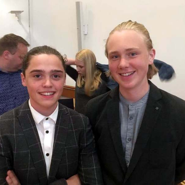 Egill og Ólafur ánægðir með árangurinn. Mynd: Facebooksíða GAV