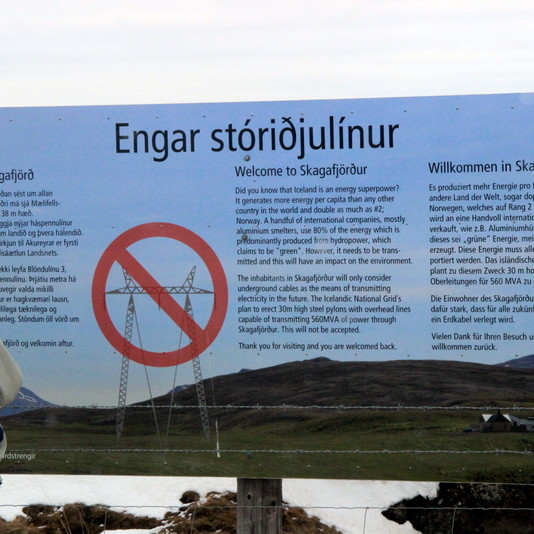 Verða loftlínur í aðalskipulagstillögu Skagafjarðar?