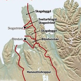 Sveitarfélögin í A-Húnavatnssýslu.