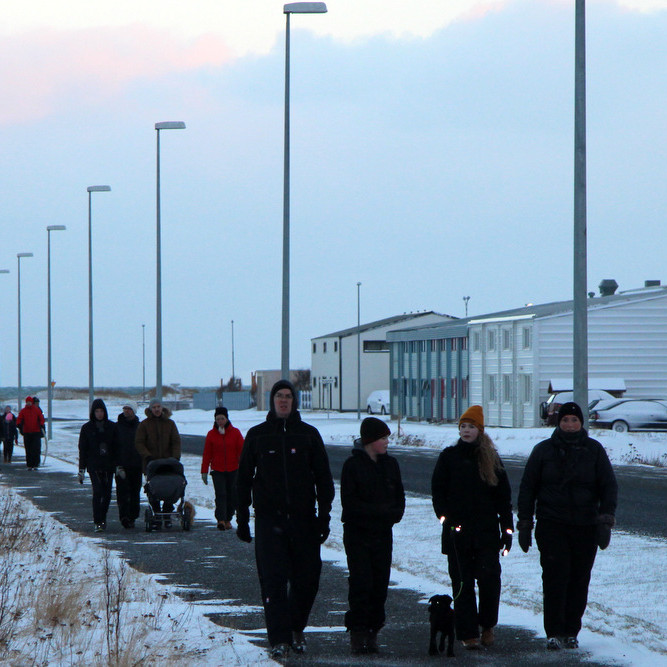 Lífshlaupið hófst í morgun. Undanfarna daga hefur viðrað vel til útivistar og hreyfingar utanhúss og allir geta tekið þátt. Myndin er frá gamlárshlaupi á Sauðárkróki 2016. Mynd: KSE