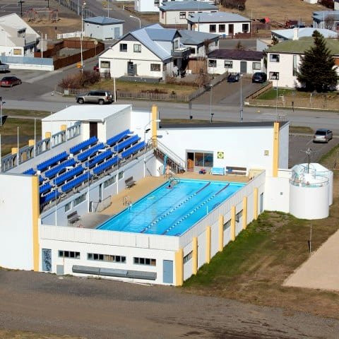 Sundlaugin á Sauðárkróki. Mynd: Skagafjörður.is.