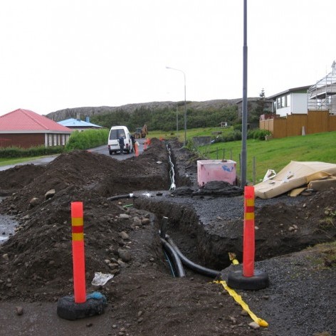 Hitaveituframkvæmdir ganga vel