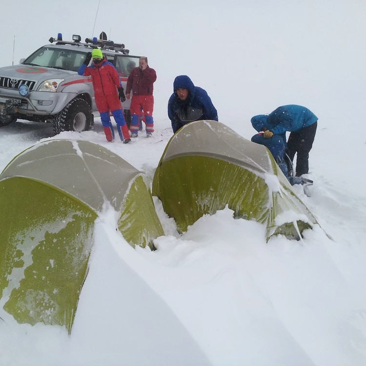 Ætluðu gangandi yfir Kjalveg